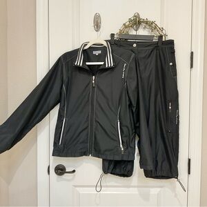 Daily Sports Ladies Golf Suit Black/White Size M/10 EUC